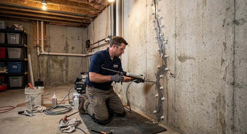 Basement Crack Repair in Concord, CA