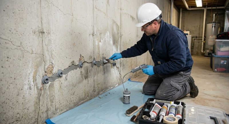 Basement Crack Repair in Concord, CA