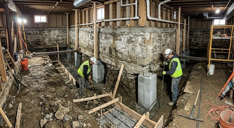 Basement Underpinning in Concord, CA