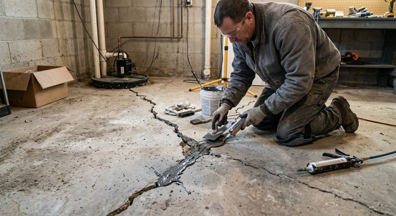 Cracked Basement Floor Repair in Concord, CA