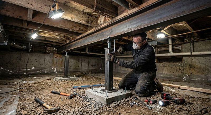 Crawlspace Structural Repair in Concord, CA