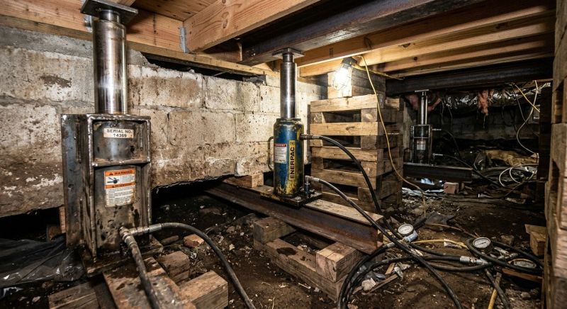 Foundation Jacking in Brentwood, CA