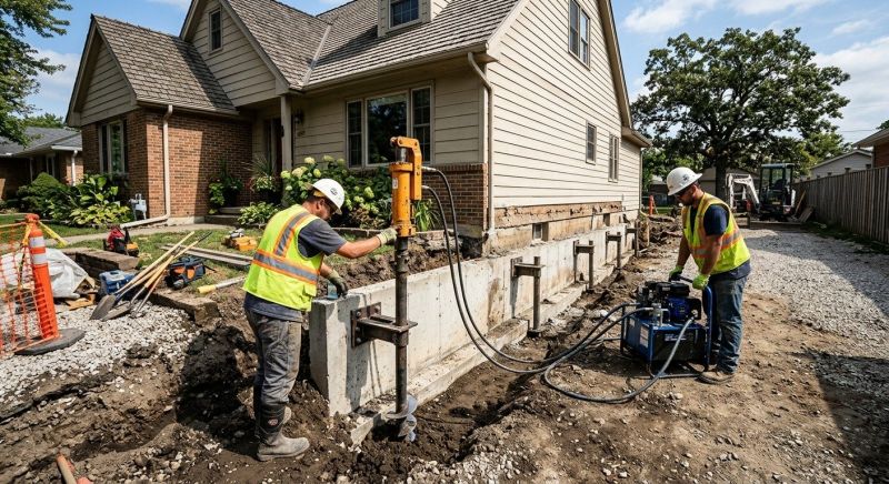 Foundation Stabilizing in Dublin, CA
