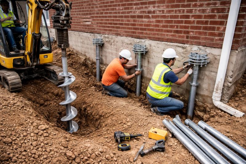 Helical Piers Installation in Concord, CA