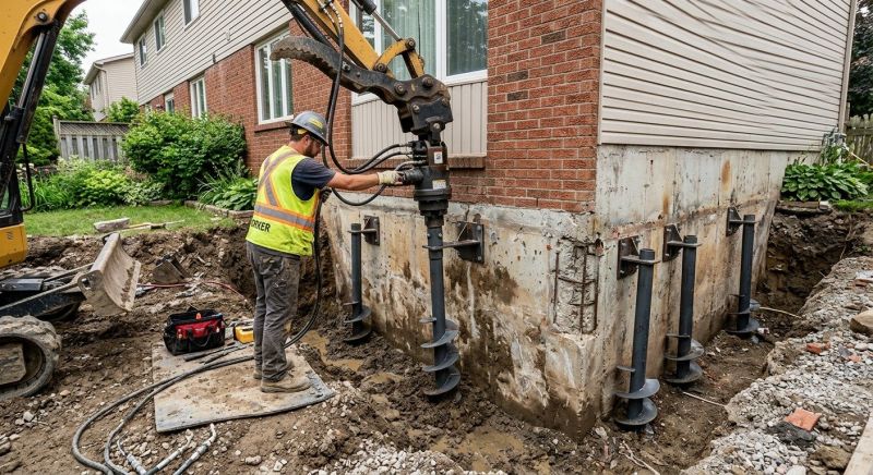 Helical Pile Installation in Concord, CA