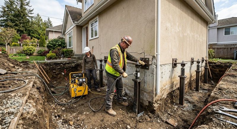 Sinking Foundation Repair in Contra Costa County, CA